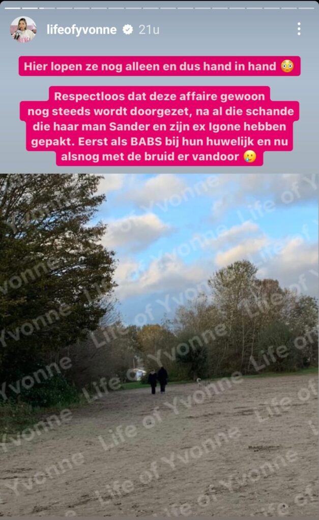 Coldeweijer publiceert kiekjes online van Noor en Thijs die affaire gewoon lijken voort te zetten!