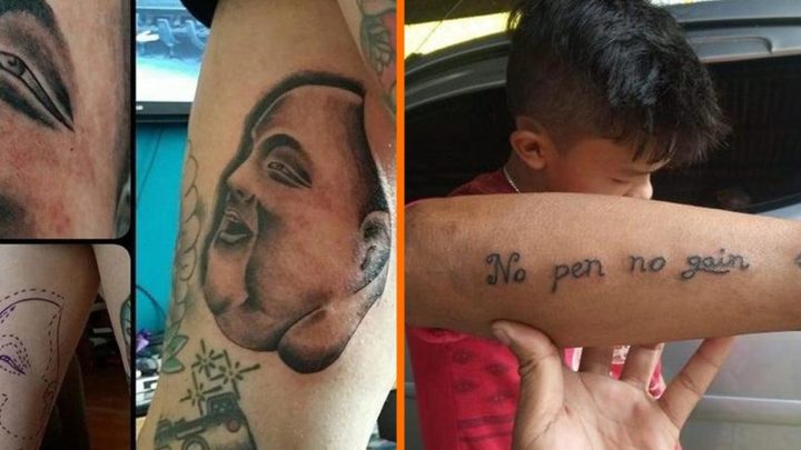 Getekend voor het leven: Deze tatoeages zorgen voor de nodige vraagtekens!