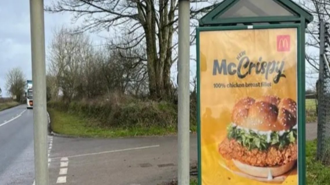 Flinke ophef door advertentiebord McDonalds: Dit is wel een zeer lugubere plek!