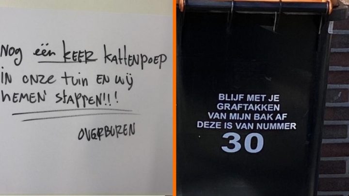 Deze mensen hebben kennelijk geen goede verstandhouding met hun buren!