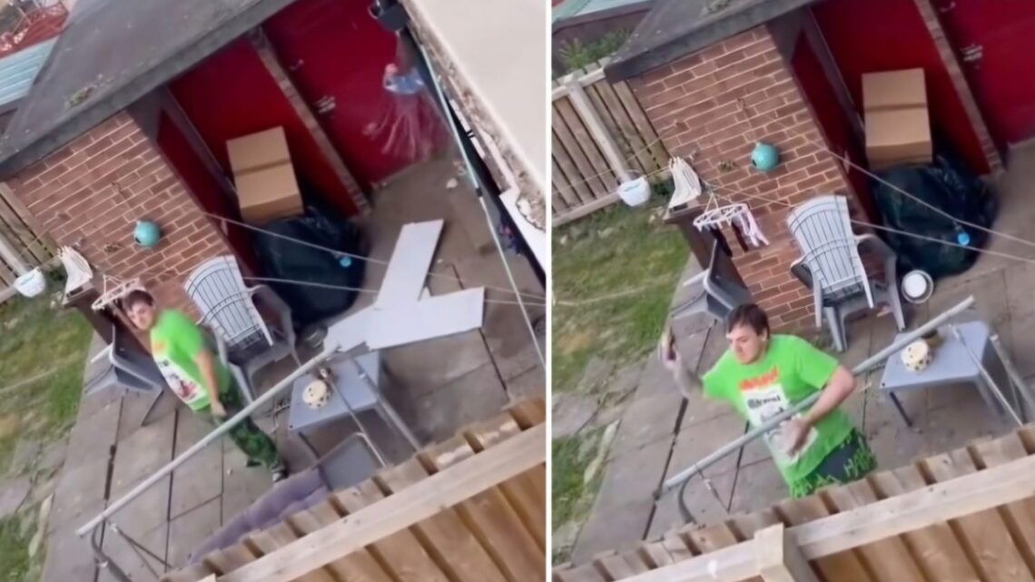 Burenruzie loopt compleet uit de hand: De tuinartikelen vliegen door de lucht! Burenruzie loopt compleet uit de hand: De tuinartikelen vliegen door de lucht!