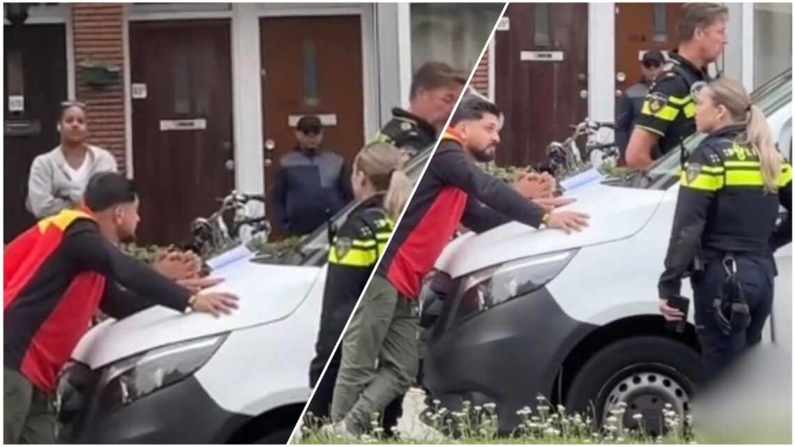 Bizarre beelden vanuit Rotterdam: Politie pakt DHL bezorgers aan! Bizarre beelden vanuit Rotterdam: Politie pakt DHL bezorgers aan!