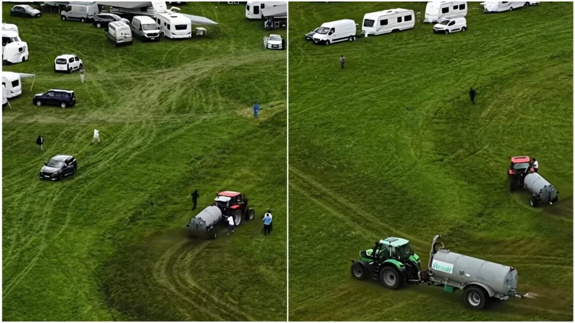 Boeren maken korte metten met ongevraagde kampeerders: Stinkend welkomstcadeau! Boeren maken korte metten met ongevraagde kampeerders: Stinkend welkomstcadeau!