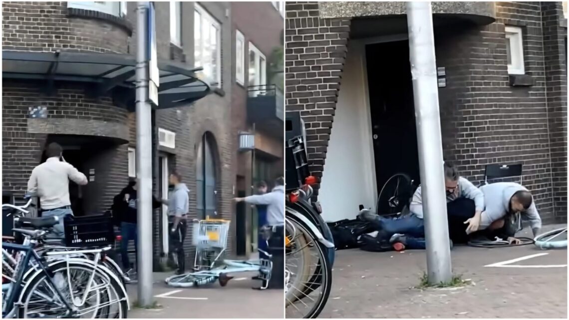 Jumbo dief denkt te kunnen ontsnappen: Glazenwassers komen in actie! Jumbo dief denkt te kunnen ontsnappen: Glazenwassers komen in actie!