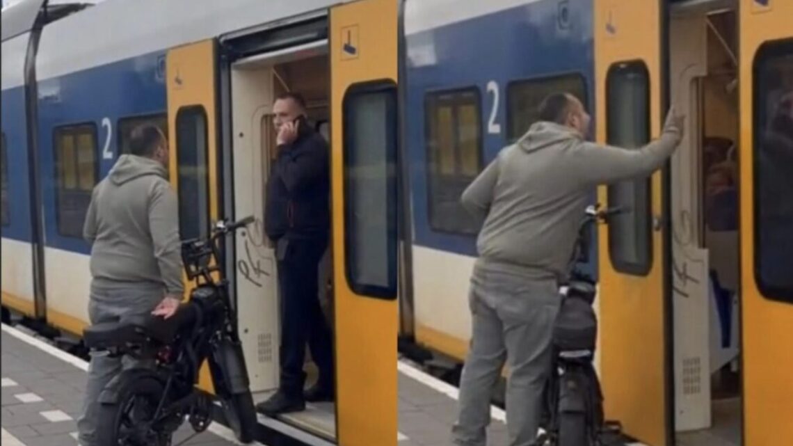Conducteur niet onder de indruk: Reiziger woest omdat fatbike niet in de trein mag! Conducteur niet onder de indruk: Reiziger woest omdat fatbike niet in de trein mag!